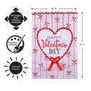 Happy Valentine's Day Bows Applique Flag House