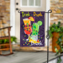Drink, Drank, and Drunk Applique Flag Garden