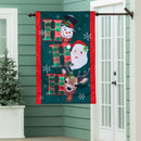 Ho Ho Ho Christmas Icons Applique Flag House