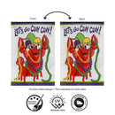 Mardi Gras Lobster Applique Flag Garden