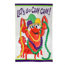 Mardi Gras Lobster Applique Flag House