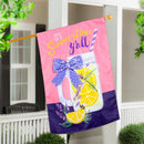Lavender Lemonade Applique House Flag