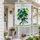 Shamrock Bouquet Applique Flag House