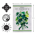 Shamrock Bouquet Applique Flag House