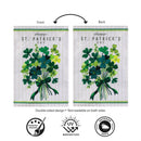 Shamrock Bouquet Applique Flag House
