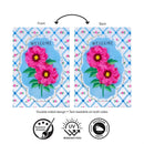 Peony Blossoms Applique Flag Garden