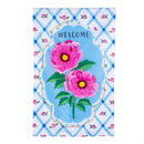 Peony Blossoms Applique Flag House