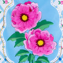 Peony Blossoms Applique Flag House