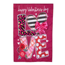 L.O.V.E Applique Flag Garden