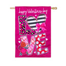 L.O.V.E Applique Flag House