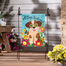 Winky Blinky All Dogs Welcome Applique Lighted Garden Flag