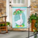 Springtime Goose Applique Flag Garden