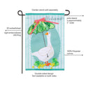 Springtime Goose Applique Flag Garden