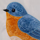 Fabric Blue Bird Applique Flag House