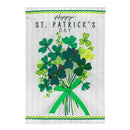 Shamrock Bouquet Applique Flag Garden