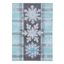 Snowflake Trio Applique Flag Garden