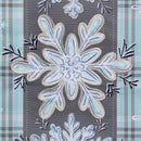 Snowflake Trio Applique Flag Garden
