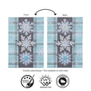 Snowflake Trio Applique Flag Garden