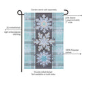 Snowflake Trio Applique Flag Garden