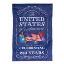250th Anniversary Celebration Applique House Flag