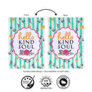 Hello Kind Soul Applique Flag Garden
