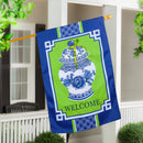 Chinoiserie Welcome Applique House Flag