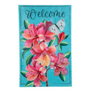 Vivid Azaleas Applique House Flag