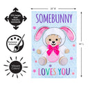 Somebunny Loves You Applique Flag House