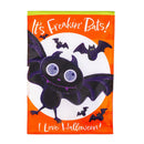 Winky Blinky Bat Crazy Applique Lighted Garden Flag Garden