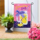 Lavender Lemonade Applique Garden Flag
