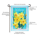 Daffodils & Stripes Applique Flag Garden