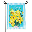 Daffodils & Stripes Applique Flag Garden