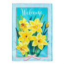 Daffodils & Stripes Applique Flag House
