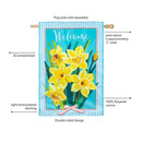 Daffodils & Stripes Applique Flag House