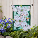 Dogwood Blossoms Applique Garden Flag