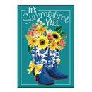 Chinoiserie Cowboy Boots & Bows Applique House Flag