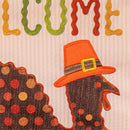 Welcome Turkey Polka Dot Applique Flag Garden