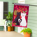 Loving Cats Applique Flag House