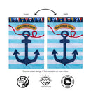 Anchored Here Applique Flag House