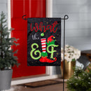 What The Elf Applique Flag Garden