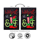 What The Elf Applique Flag Garden
