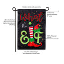 What The Elf Applique Flag Garden