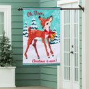 Oh Deer Applique Flag House