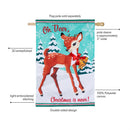 Oh Deer Applique Flag House