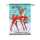 Oh Deer Applique Flag House
