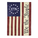 We The People Applique Garden Flag