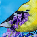 Goldfinch Family Applique Flag Garden