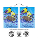 Goldfinch Family Applique Flag Garden