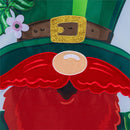 Leprechaun Swing Applique Flag House