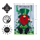 Leprechaun Swing Applique Flag House